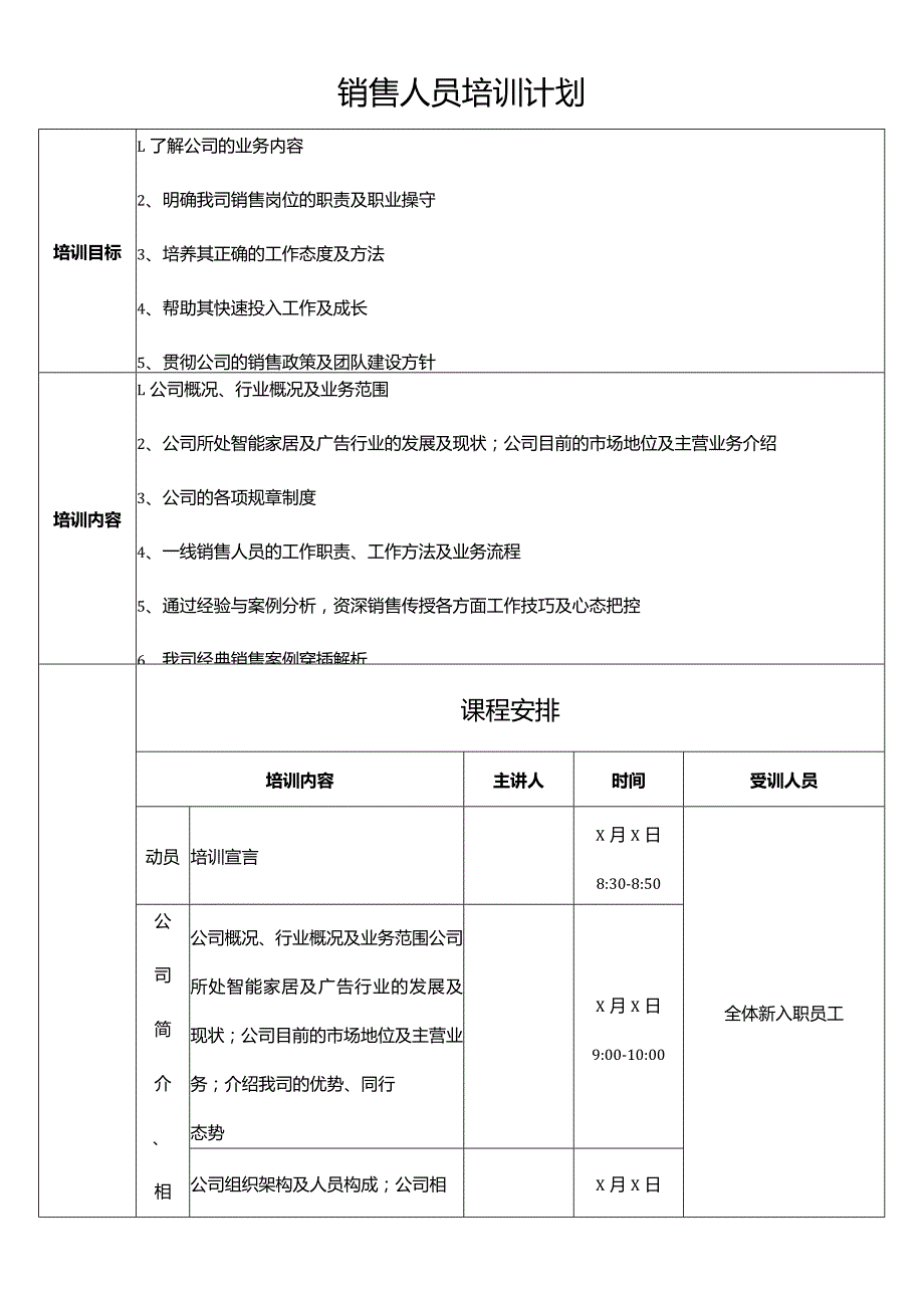 销售人员培训计划.docx_第1页