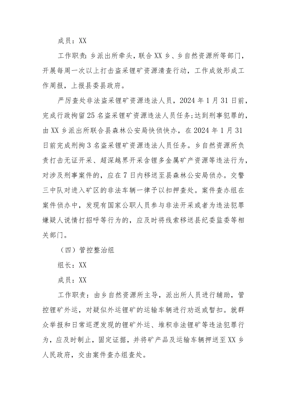 XX乡打击整治非法盗采锂矿矿产资源专项行动方案.docx_第3页