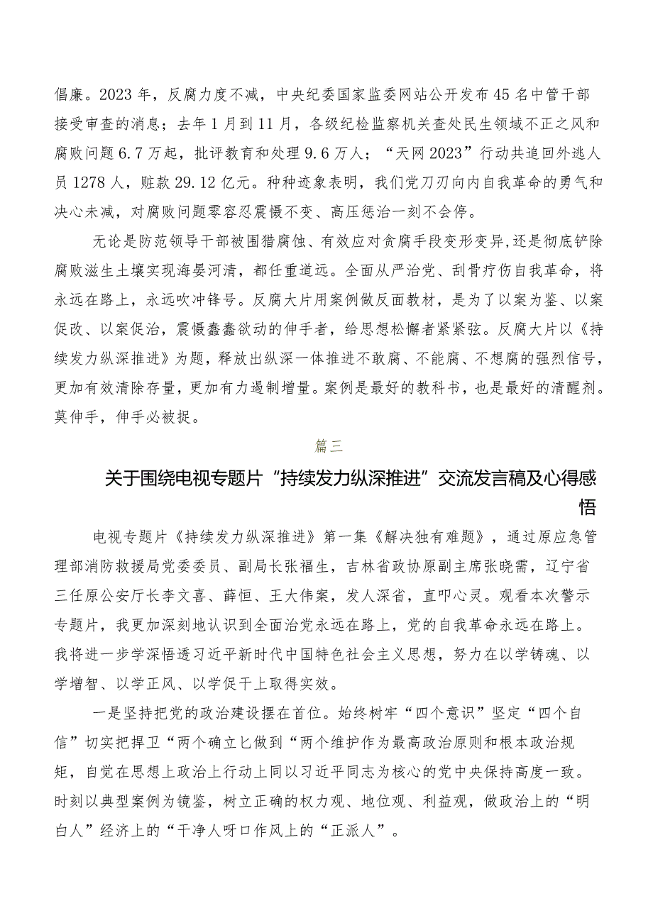 《持续发力纵深推进》发言材料、党课讲稿.docx_第3页