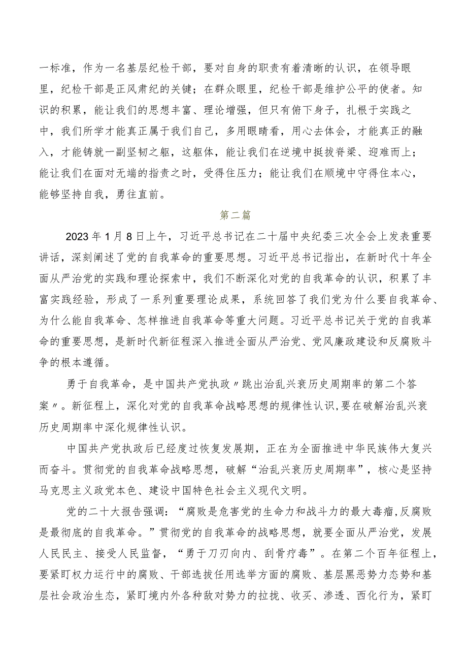 十篇“二十届中央纪委三次全会精神”的讲话提纲.docx_第2页