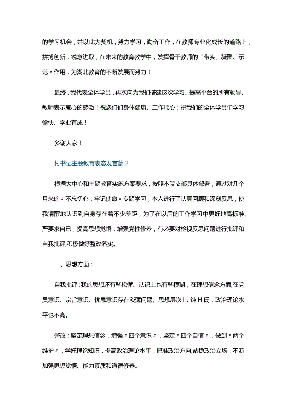 村书记主题教育表态发言六篇.docx_第3页