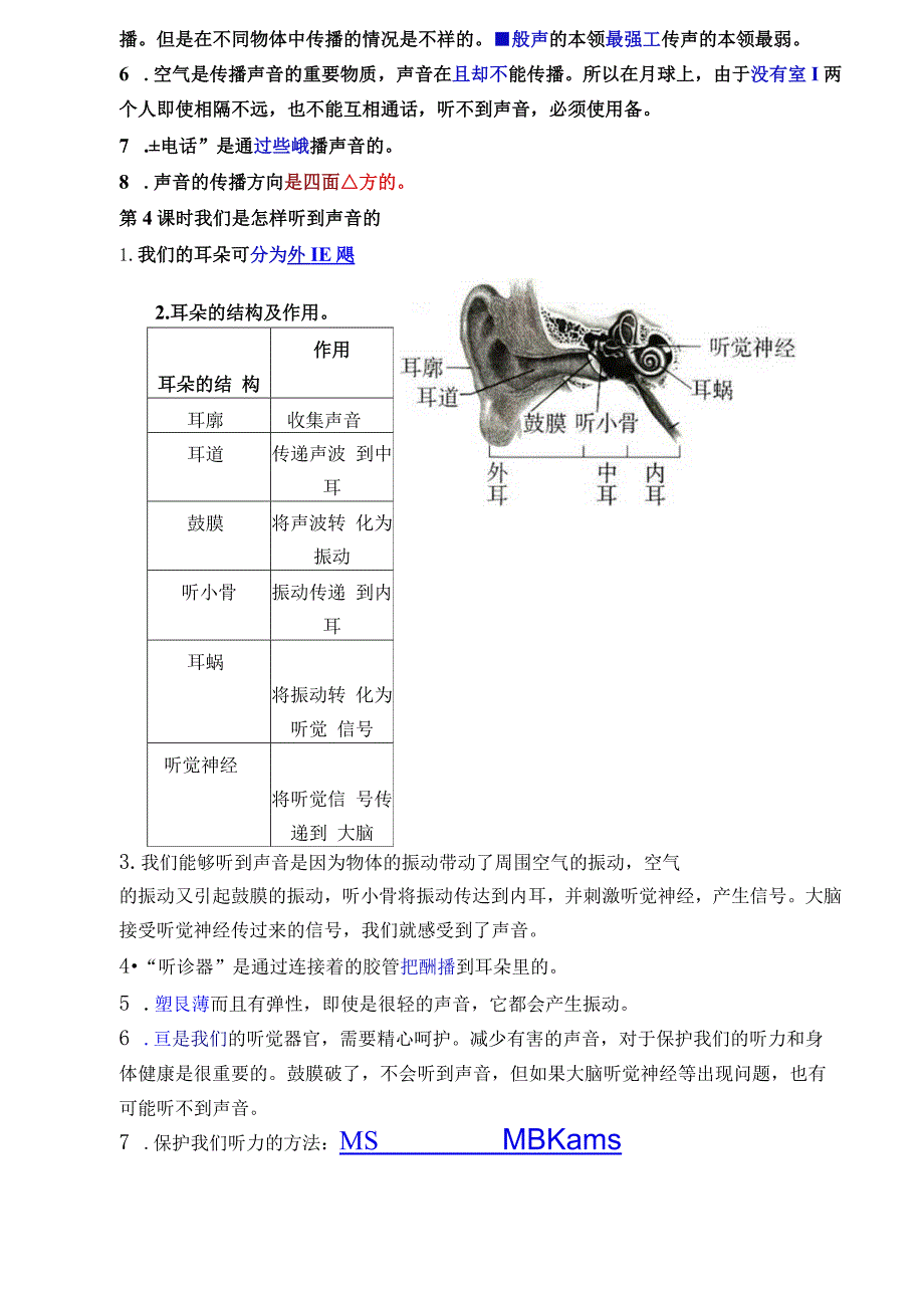 科科版四年级上册科学期末复习知识精心梳理【详细】.docx_第2页