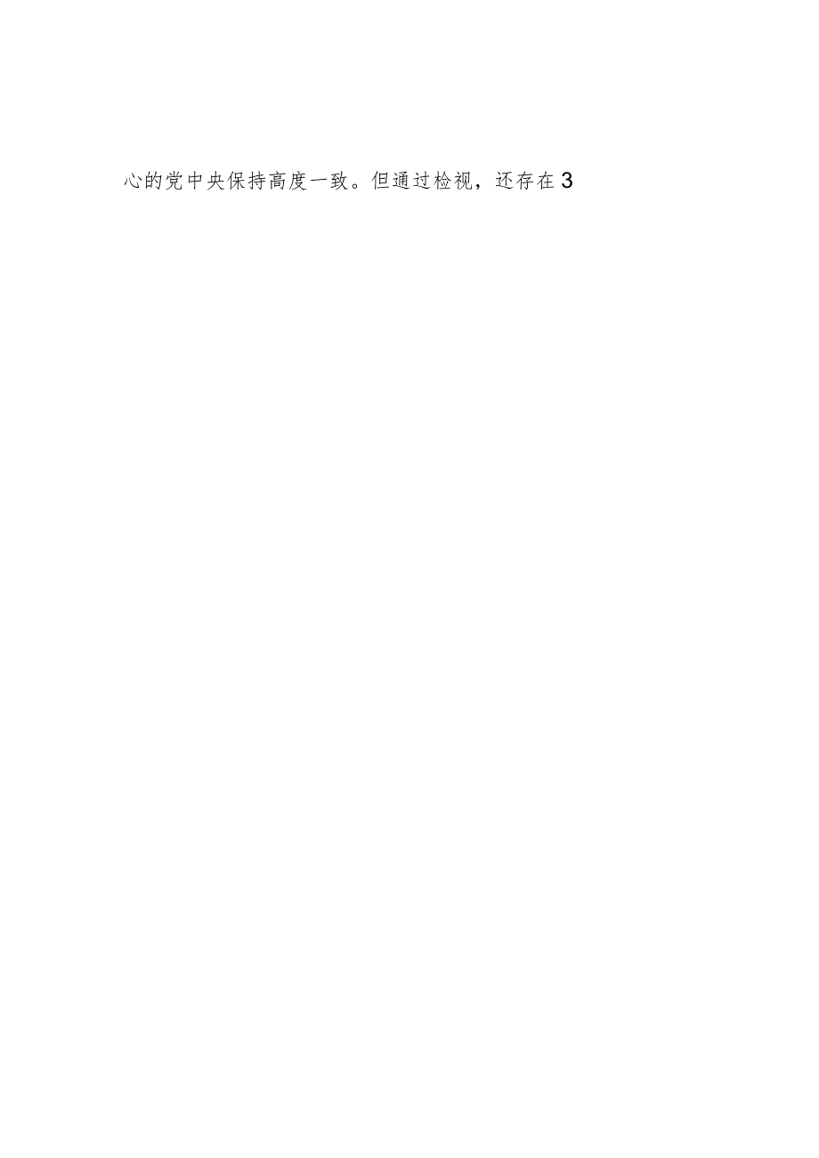 2024领导班子民主生活会围绕“维护党中央权威和集中统一领导” 等六个方面对照检查材料.docx_第3页