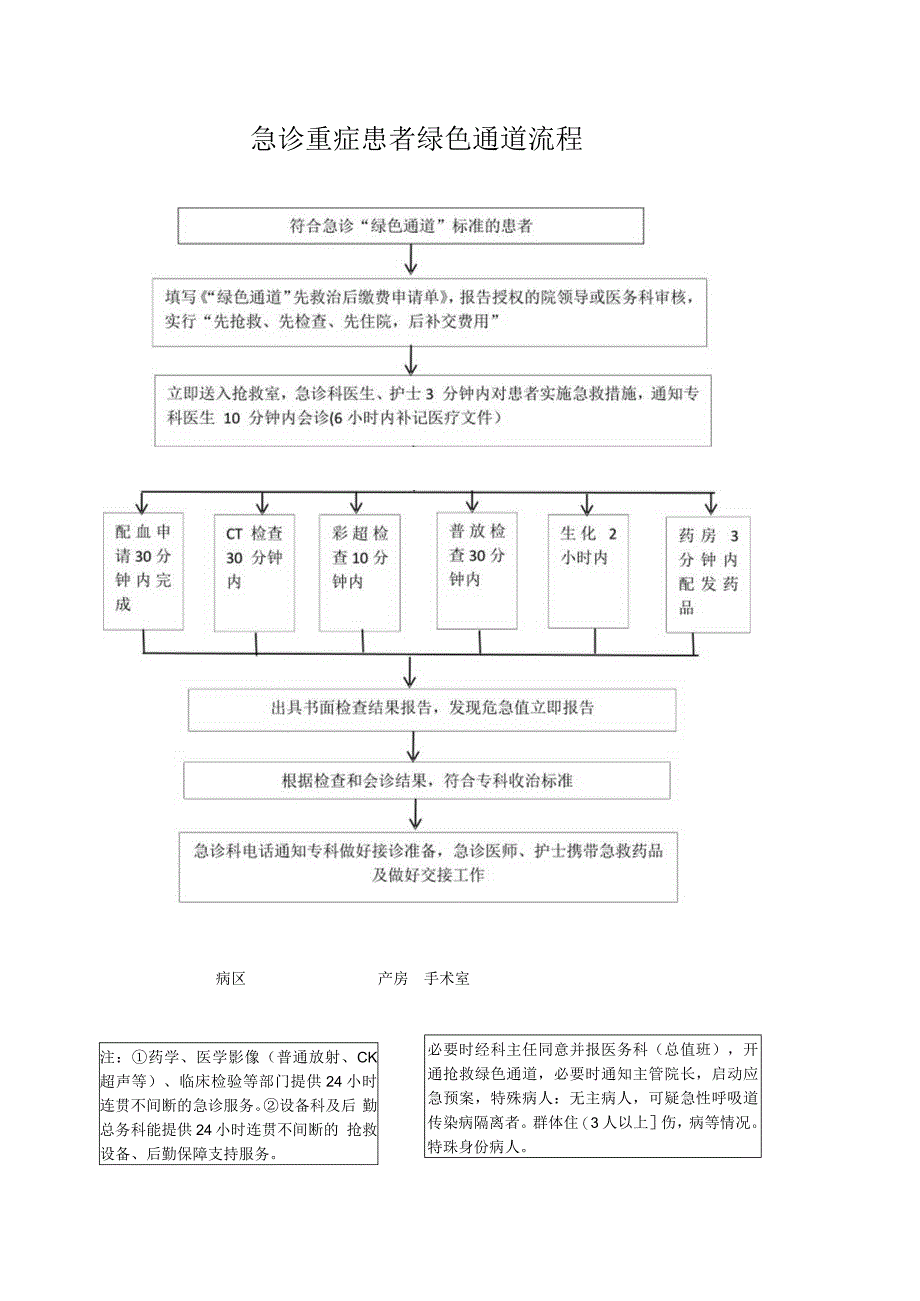 急诊重症患者绿色通道流程.docx_第1页