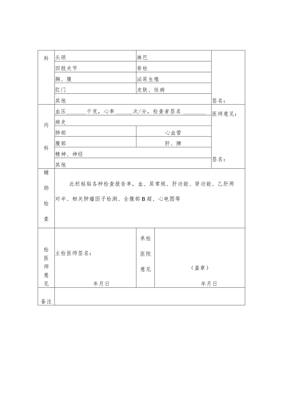 政府专职消防员体格检查表.docx_第2页