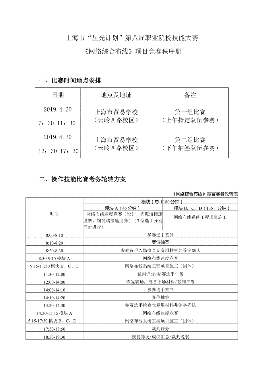 上海市“星光计划”第八届职业院校技能大赛《网络综合布线》.docx_第2页