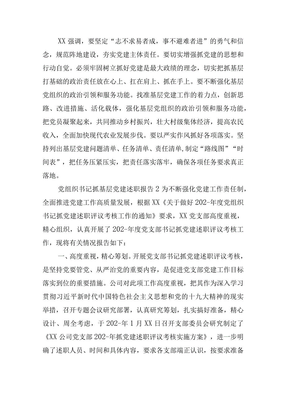 党组织书记抓基层党建述职报告五篇.docx_第2页