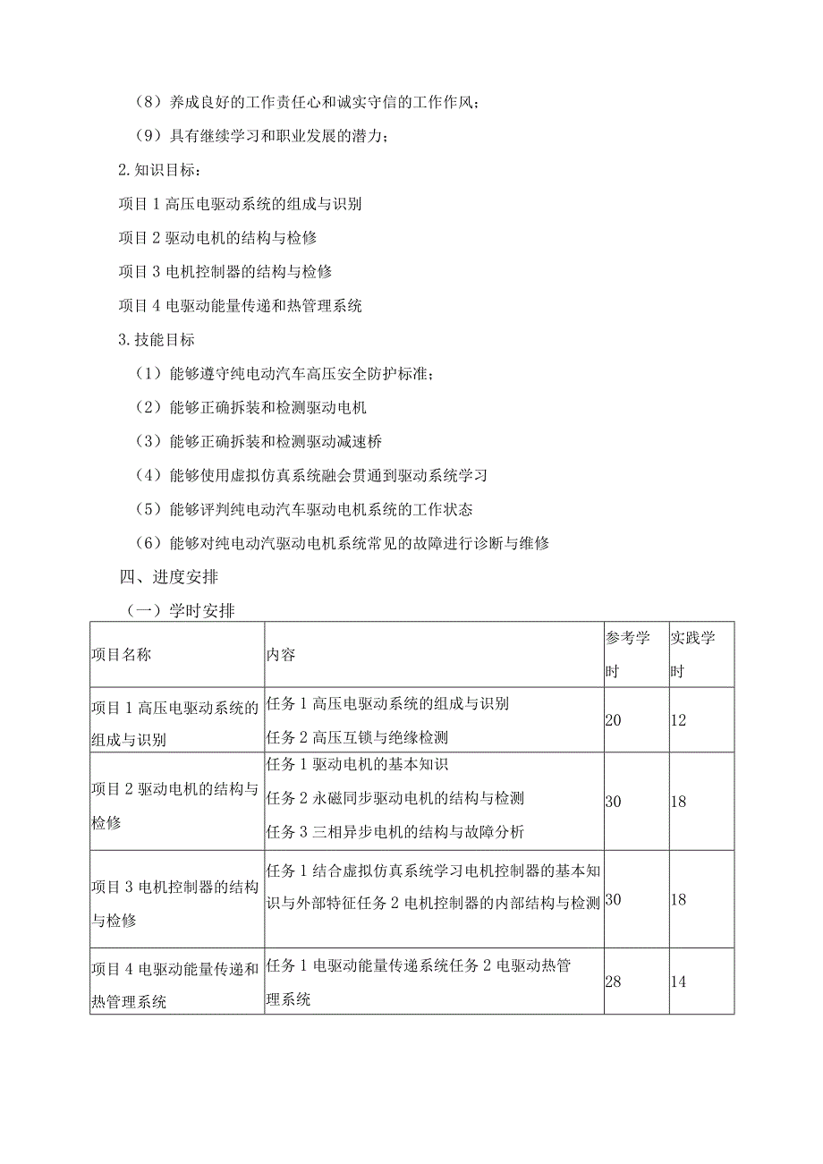 《新能源汽车电机及驱动系统》课程教学计划.docx_第2页