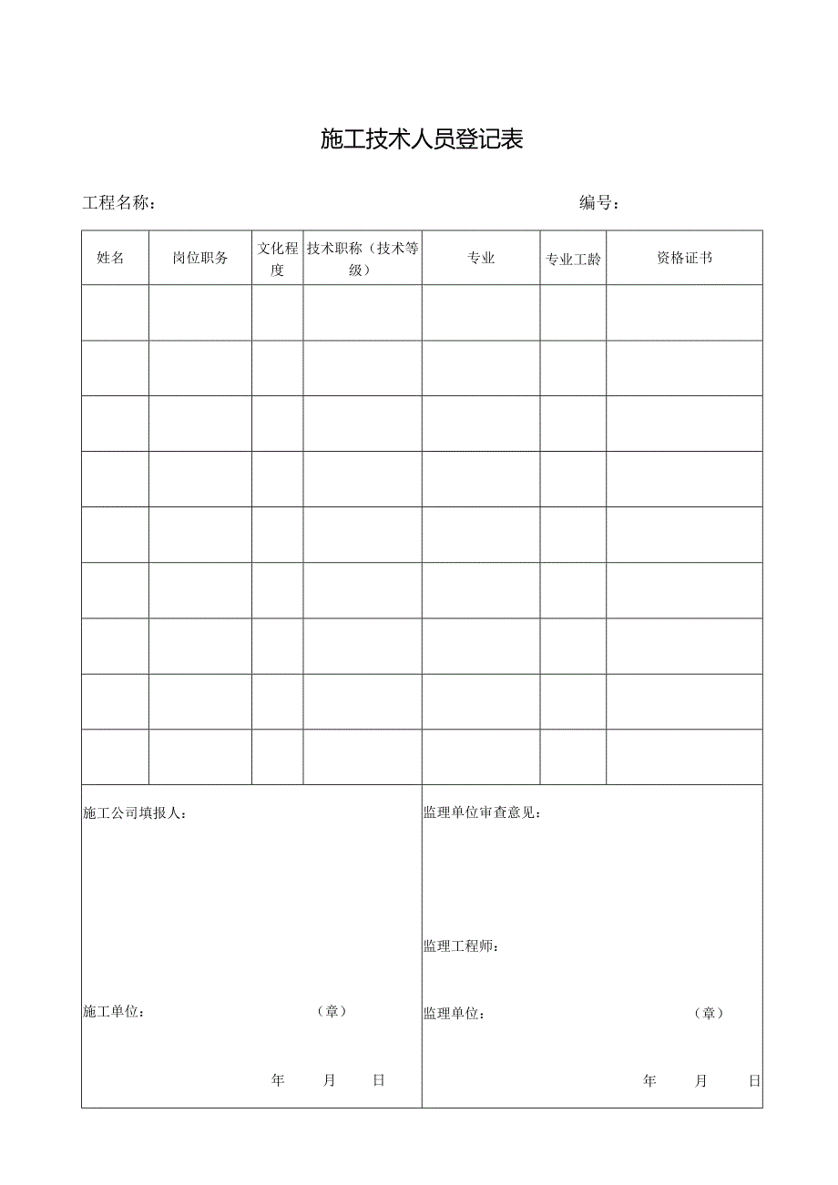 施工技术人员登记表.docx_第1页