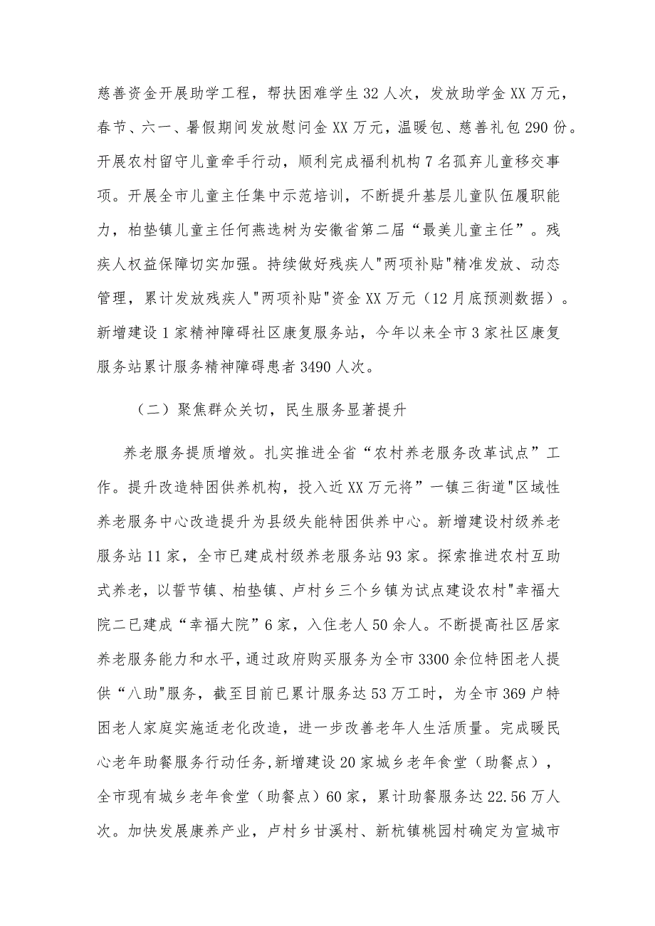 2023年民政局工作总结和2024年工作计划2篇汇编.docx_第2页