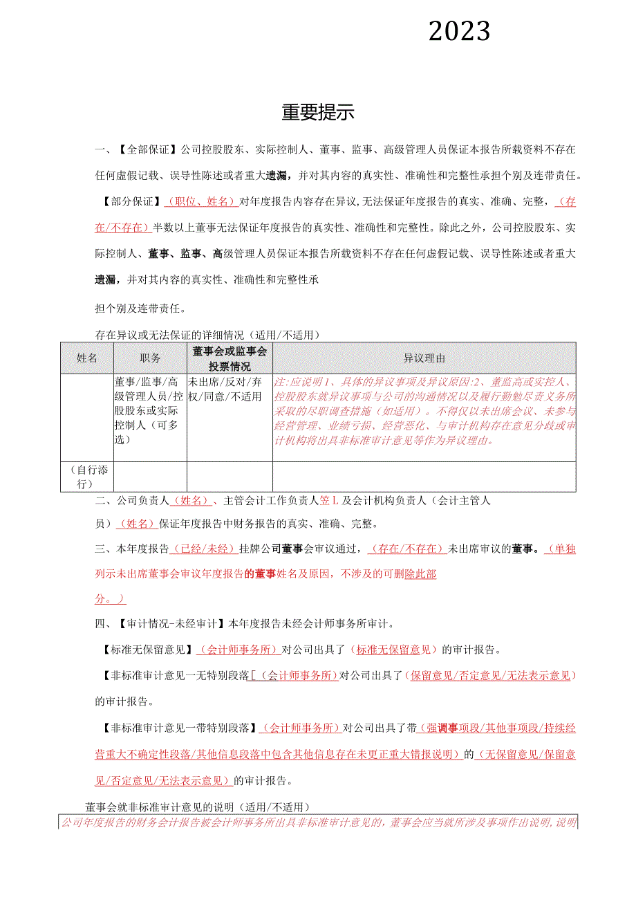 基础层挂牌公司年度报告内容与格式模板融资担保公司.docx_第2页