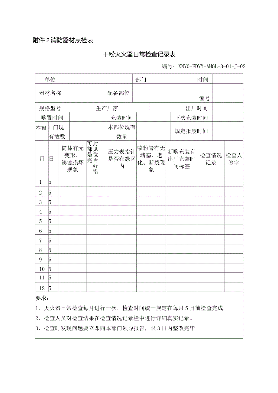 消防器材点检表.docx_第1页