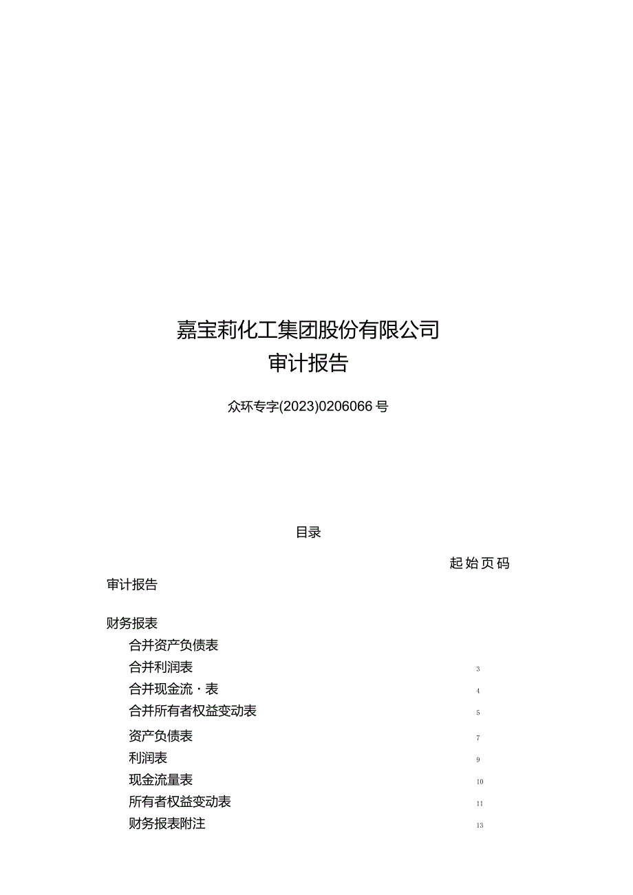 北新建材：嘉宝莉化工集团股份有限公司审计报告.docx_第1页