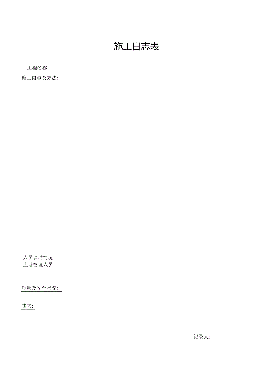 施工日志表格.docx_第1页
