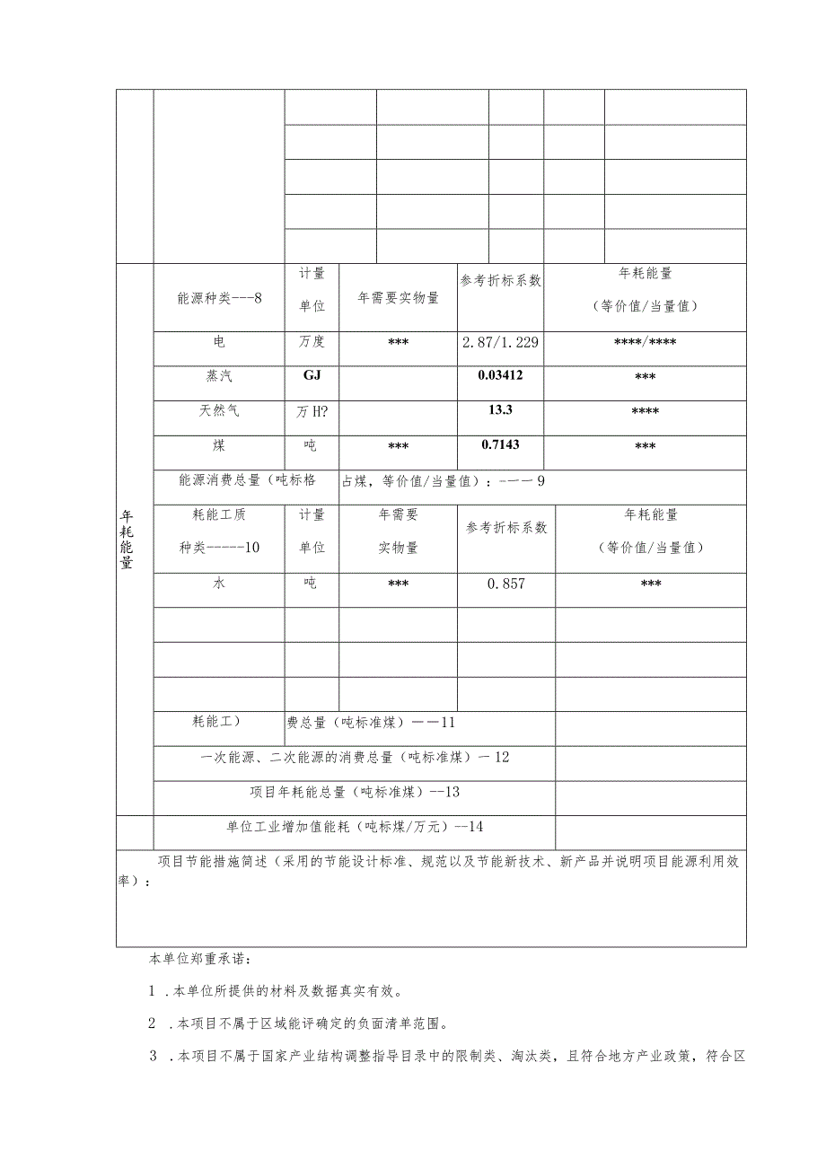 本表需网上办事系统中在线填写离线填写无效样表仅供参考固定资产投资项目节能承诺备案表.docx_第2页