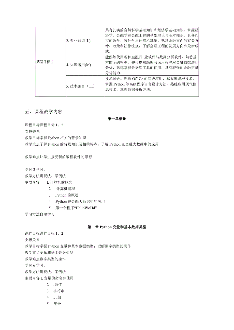 《Python程序设计》教学大纲课程概况.docx_第2页