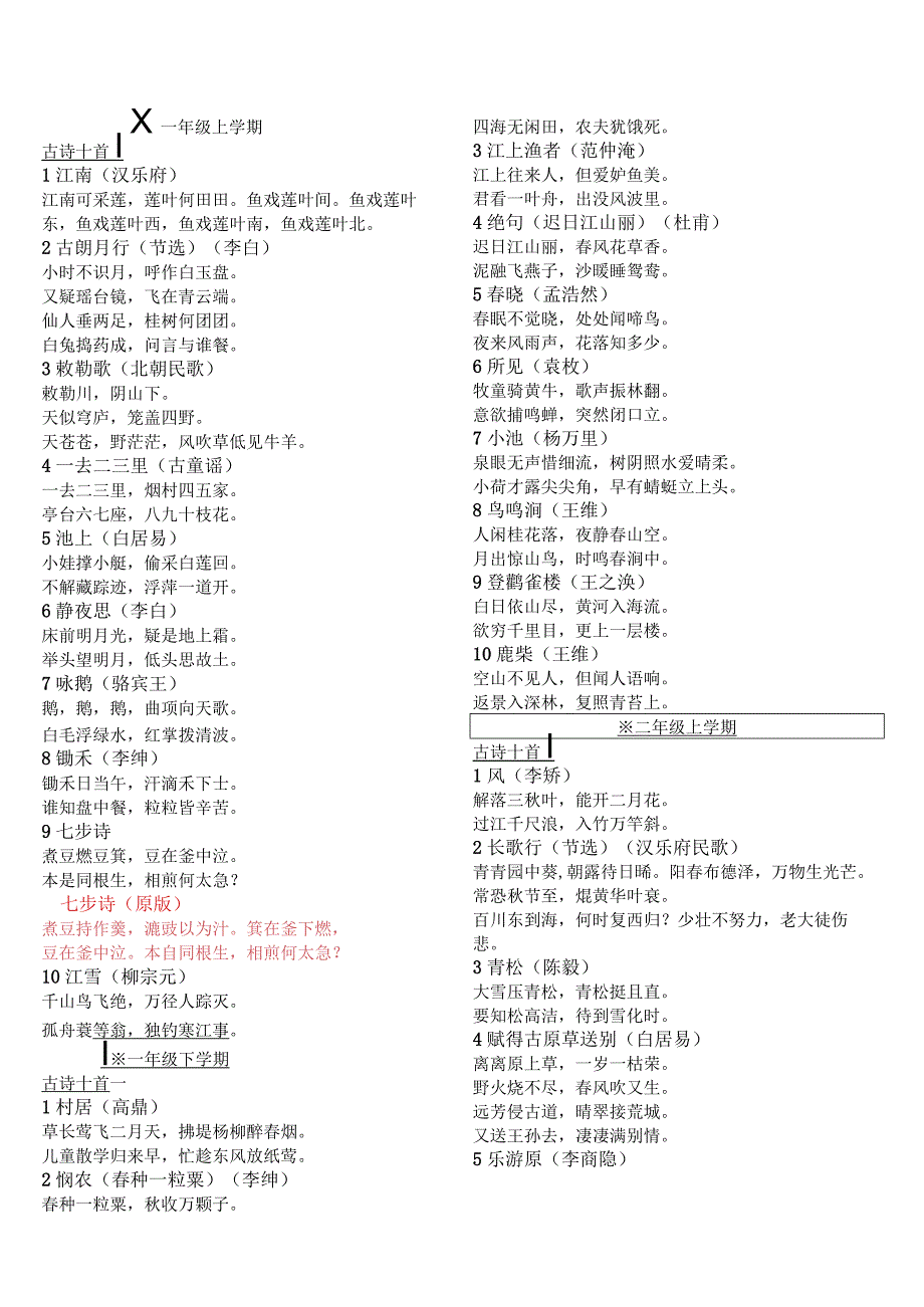 小学古诗词背诵180首.docx_第1页