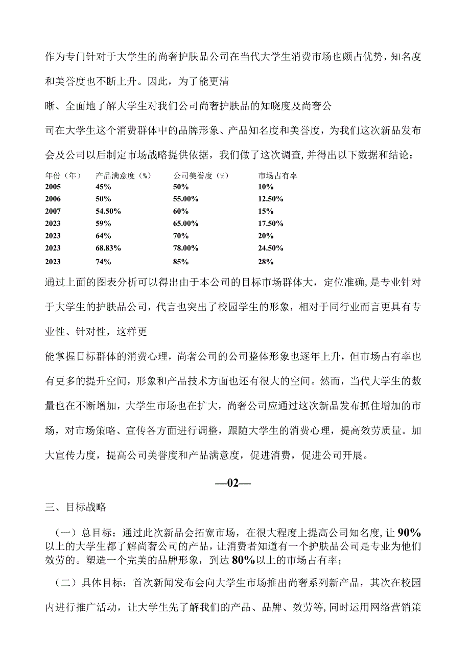 尚奢护肤品系列新品发布会活动策划.docx_第2页