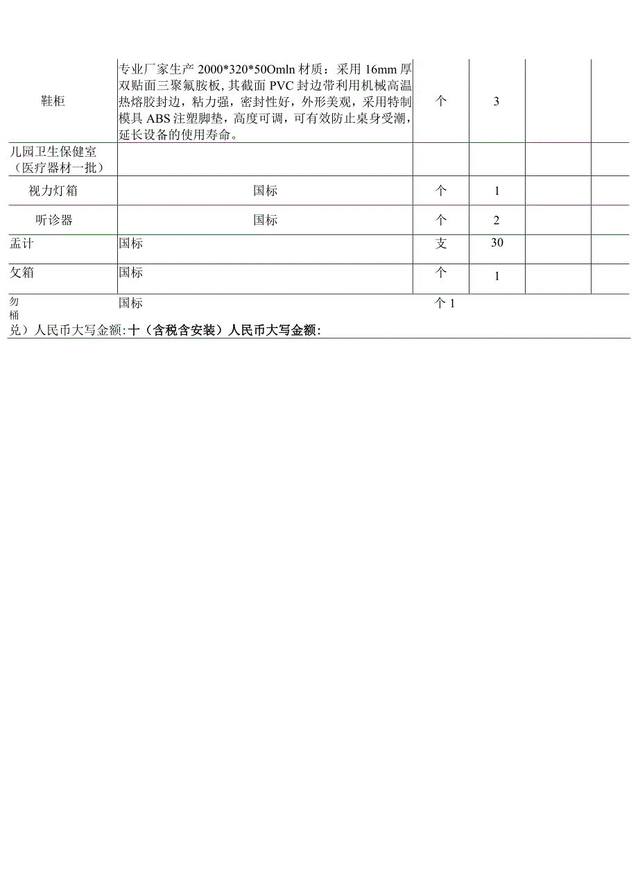 幼儿园设施设备清单表.docx_第3页