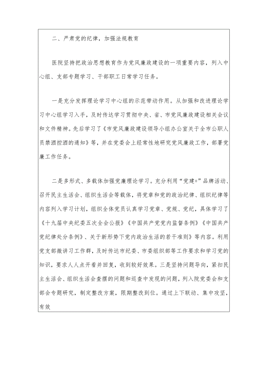 2024人民医院党风廉政建设工作总结报告.docx_第3页