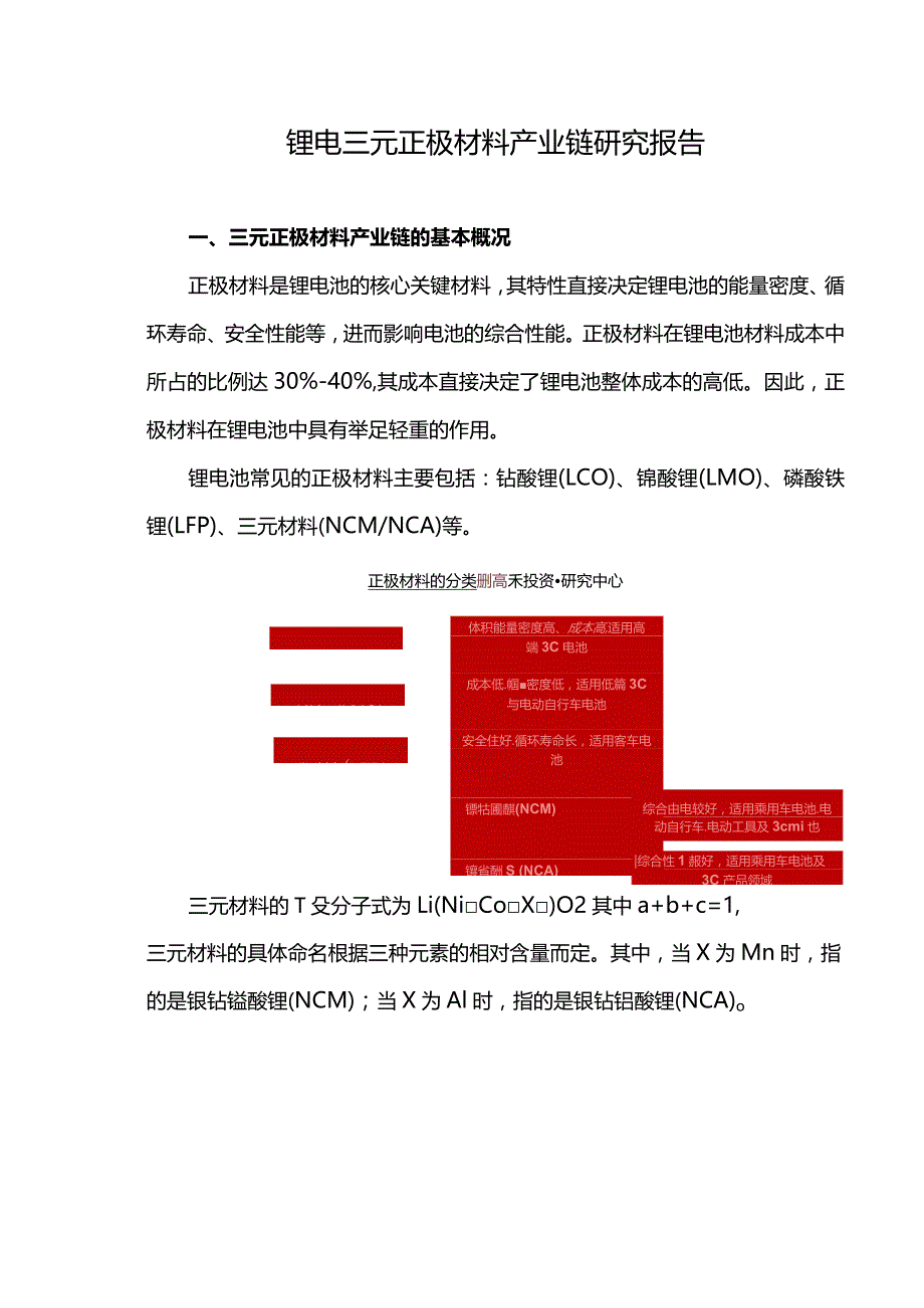 锂电三元正极材料产业链研究报告.docx_第1页