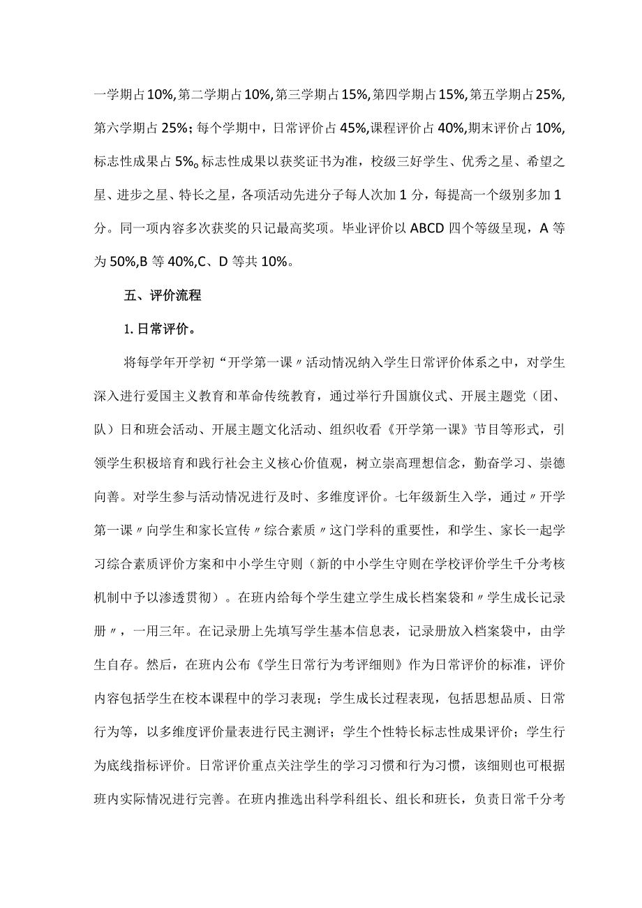 学校学生综合素质评价实施方案.docx_第3页