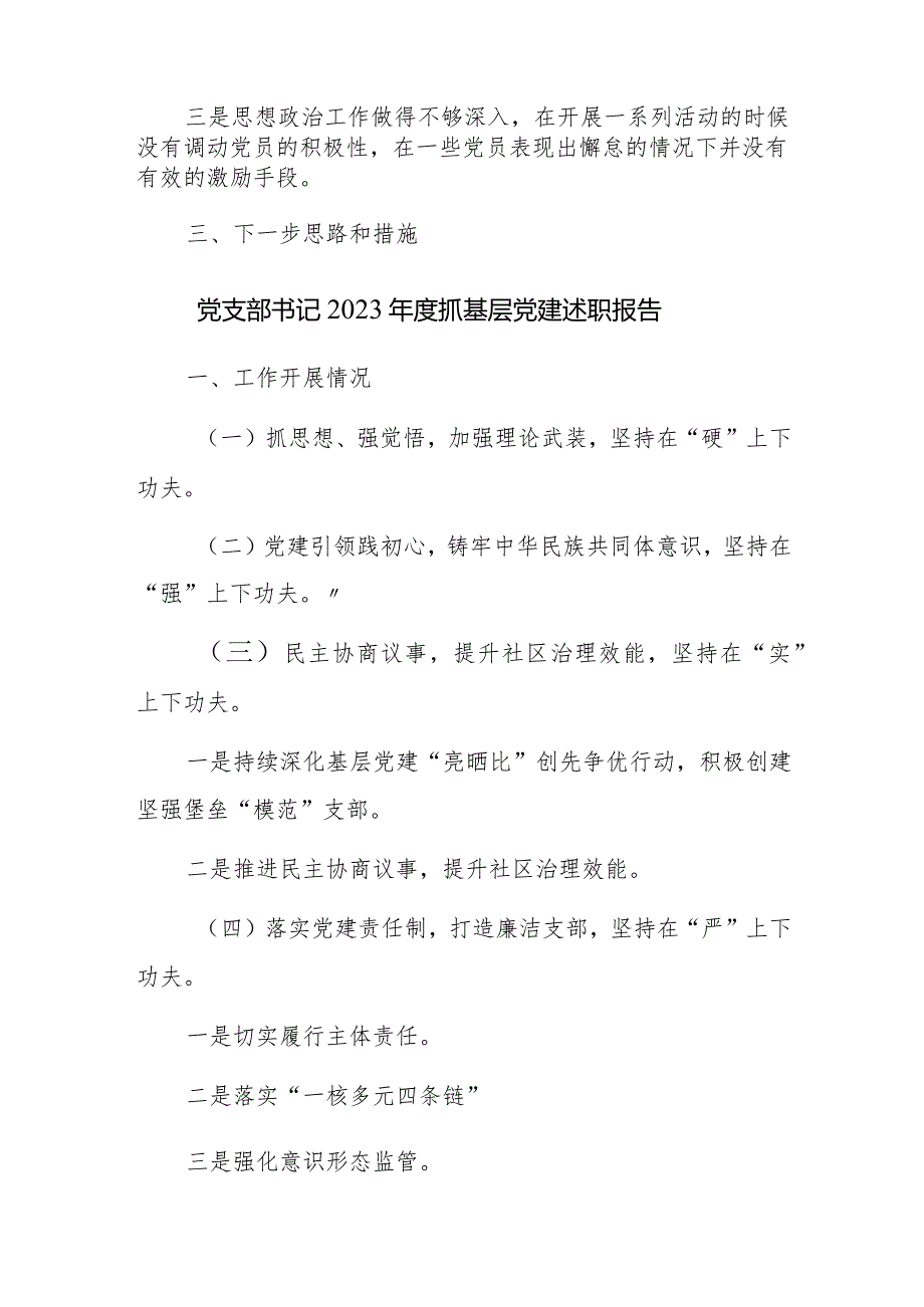 2023年抓基层党建工作述职报告提纲范文13篇.docx_第3页