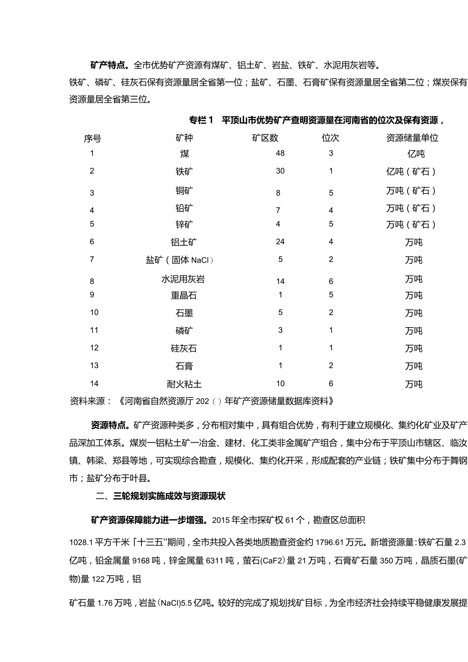 平顶山市矿产资源总体规划（2021-2025年）.docx_第2页