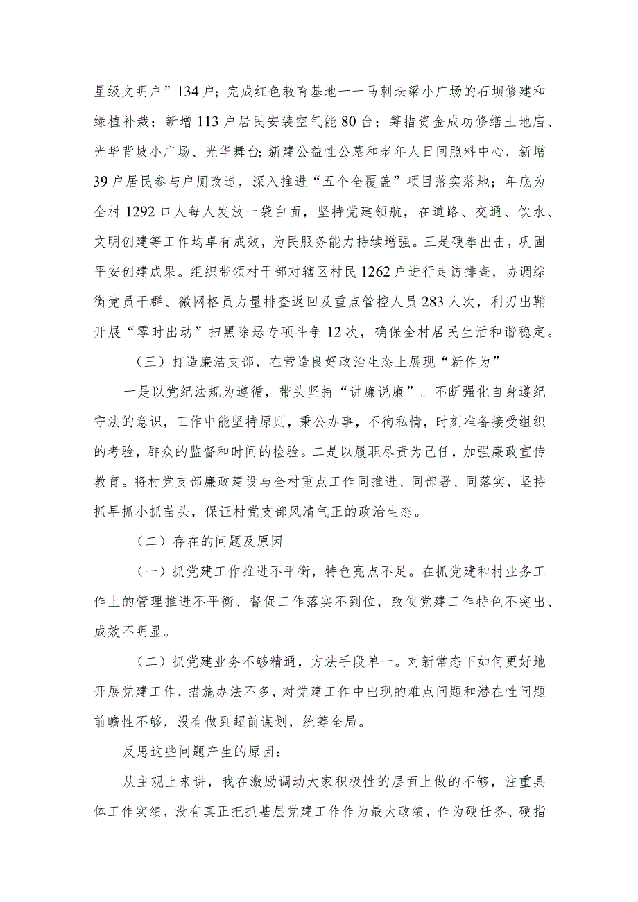 （11篇）村党支部书记2023年度述职报告供参考.docx_第3页