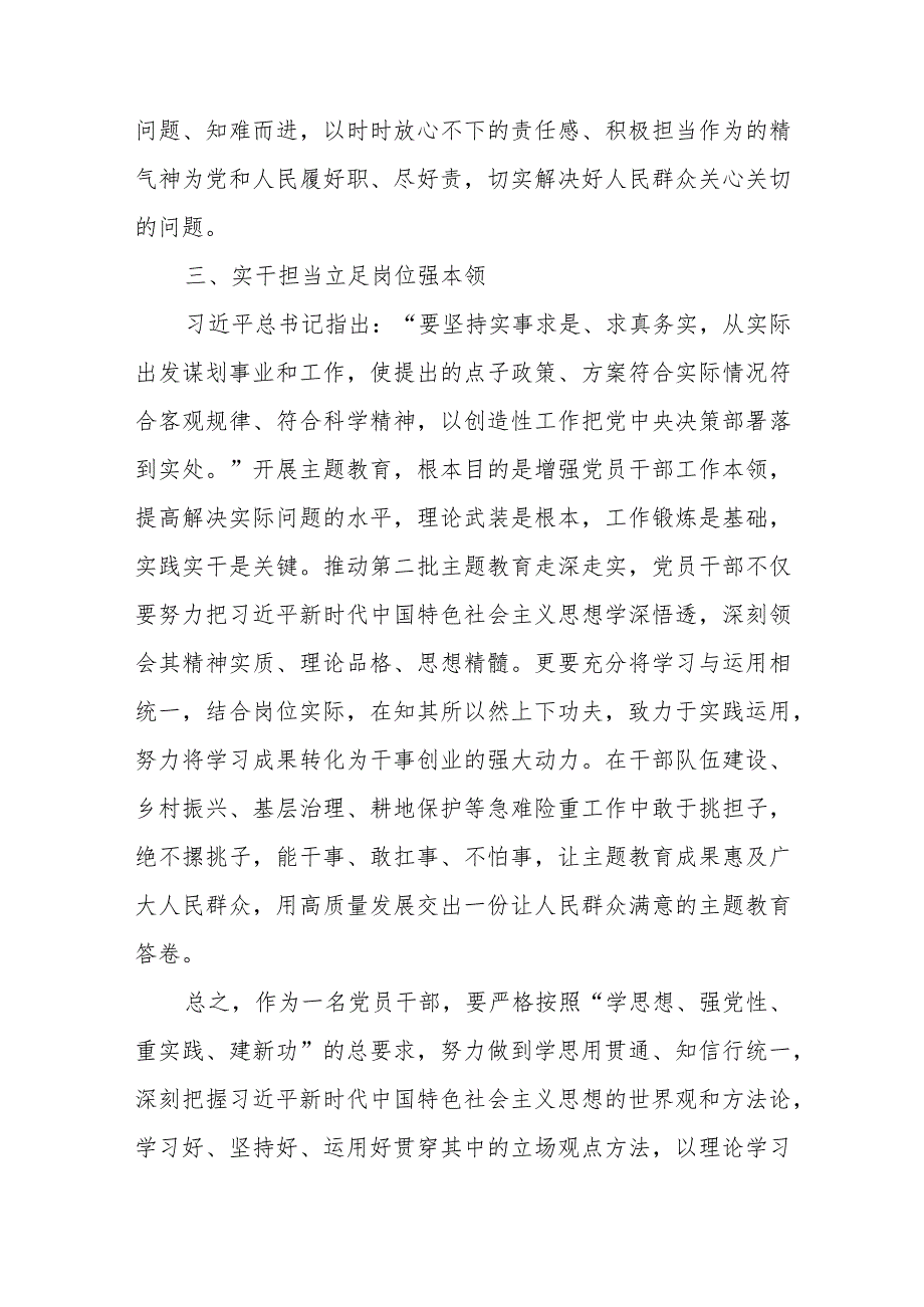 第二批主题教育走深走实主题教育研讨发言材料范文（四篇）.docx_第3页