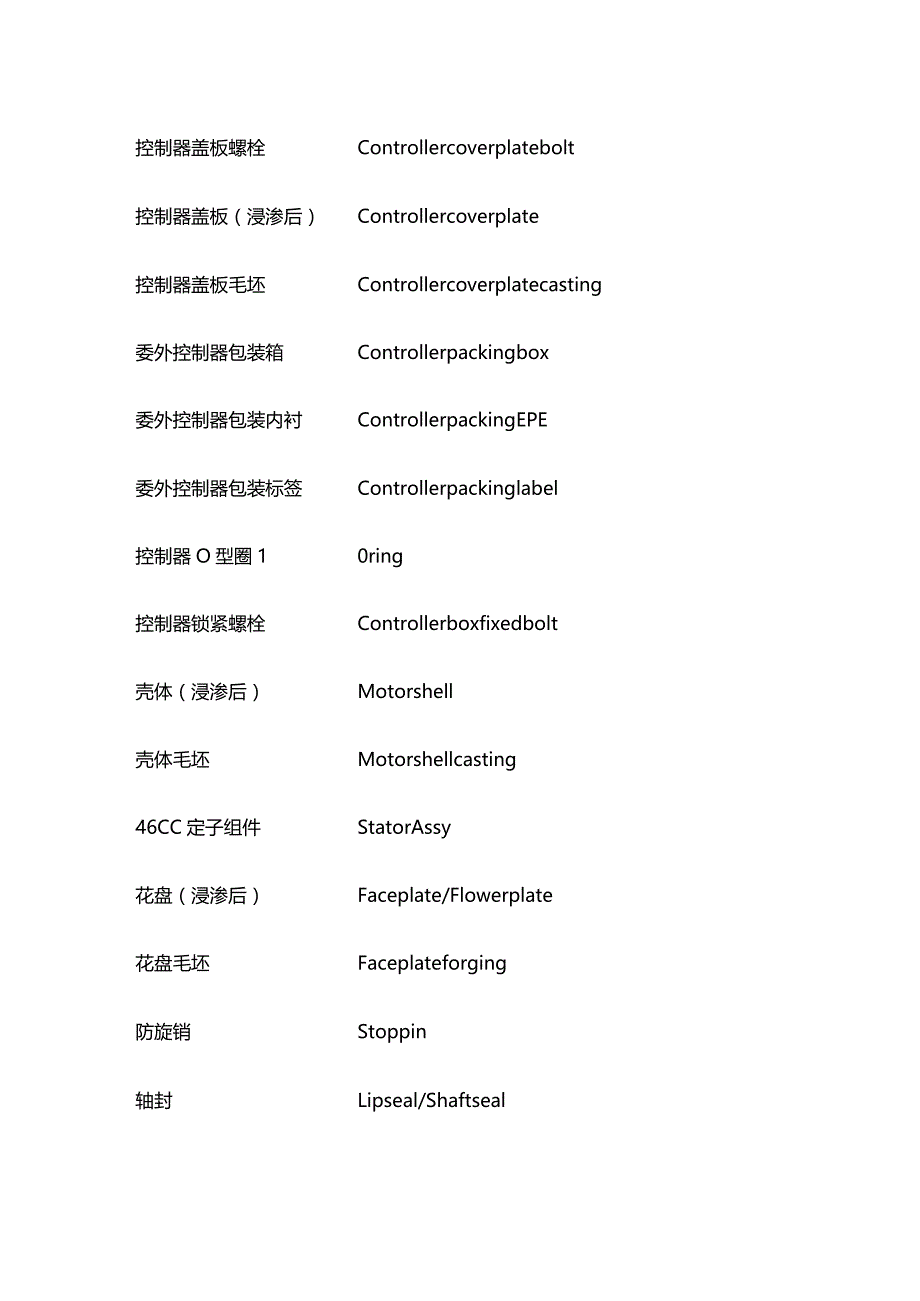 压缩机常用英文对照表全套.docx_第2页