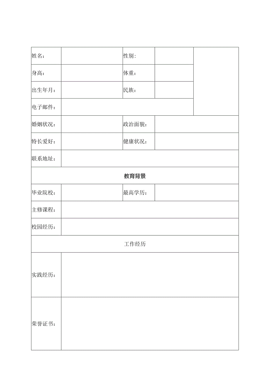 精品个人简历30篇.docx_第3页