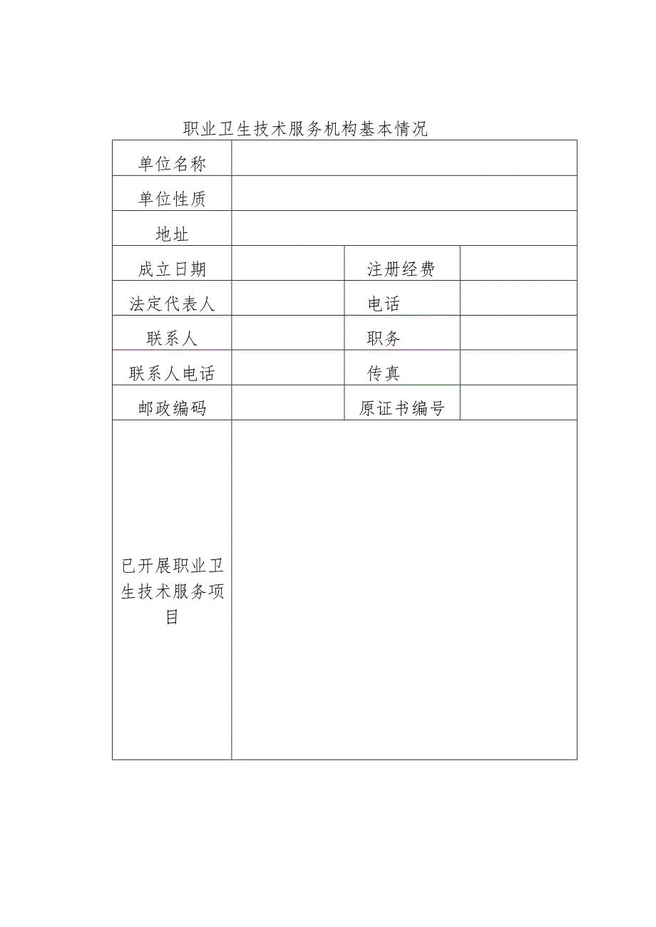 《关于我省乙级职业卫生技术服务机构换证通知》黑安监发〔2011〕134号附件1-6.docx_第1页