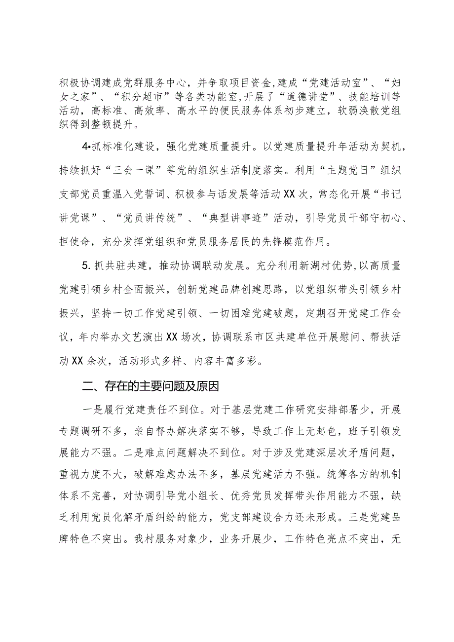 村党支部书记2023年抓党建述职报告.docx_第2页