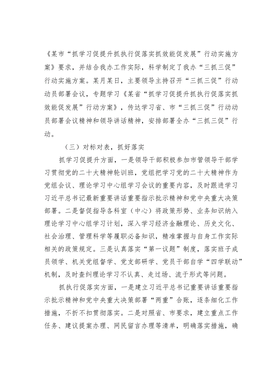 某某市金融办三抓三促行动开展情况总结.docx_第2页