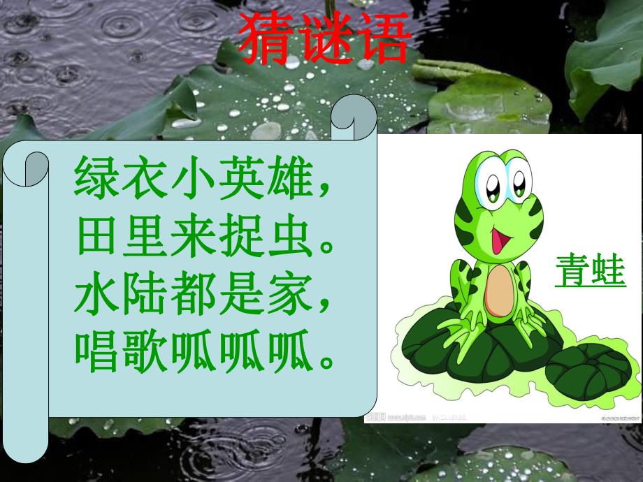 青蛙写诗课件(优质课)ppt.ppt_第1页