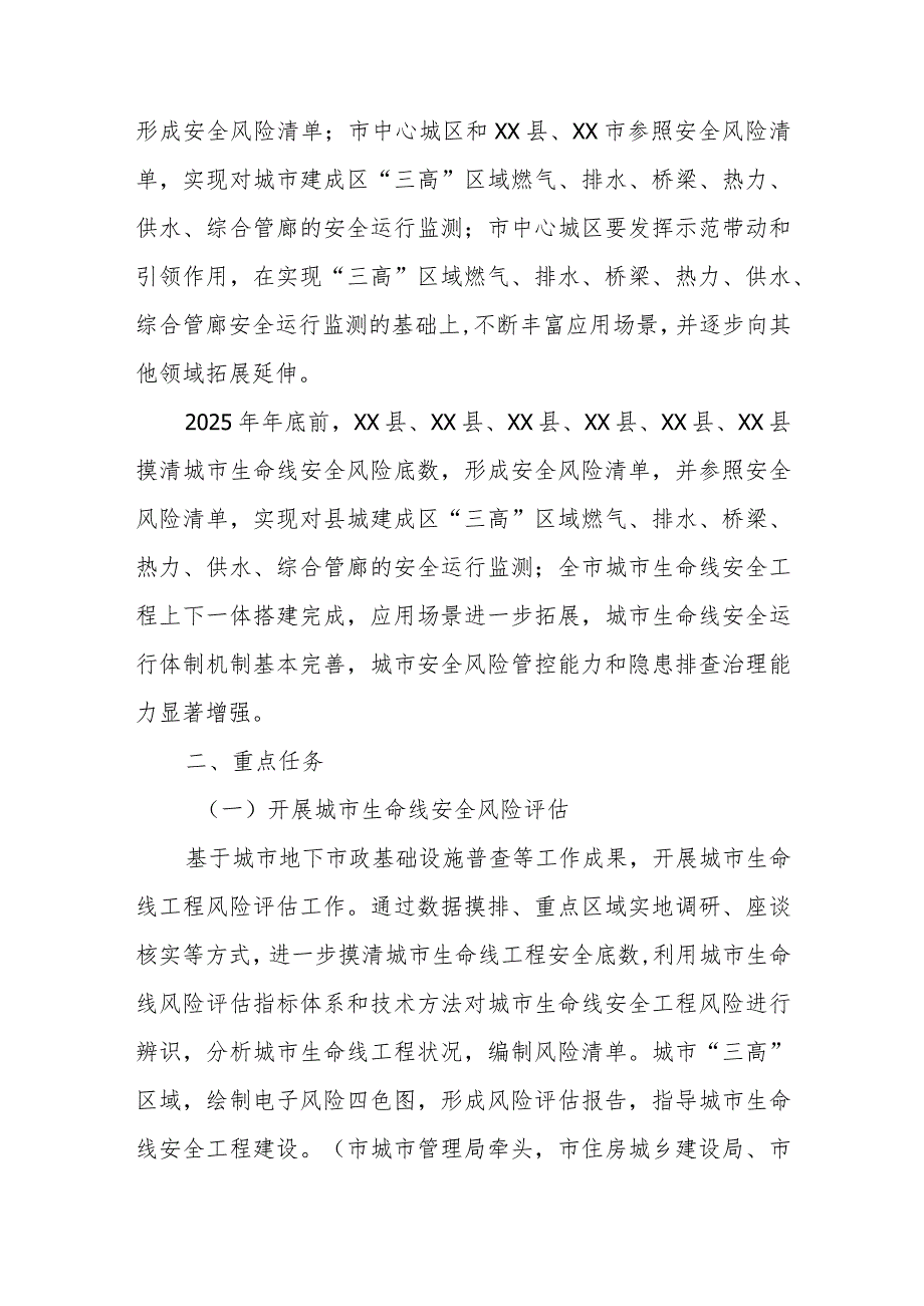 XX市城市基础设施生命线安全工程建设三年行动方案.docx_第2页