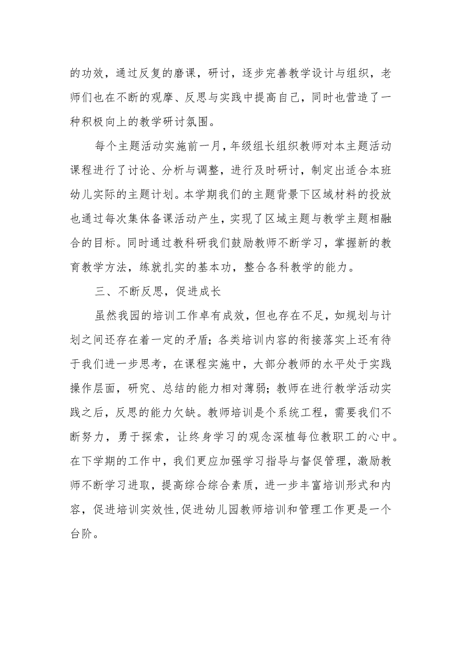 实验幼儿园教师培训总结.docx_第2页