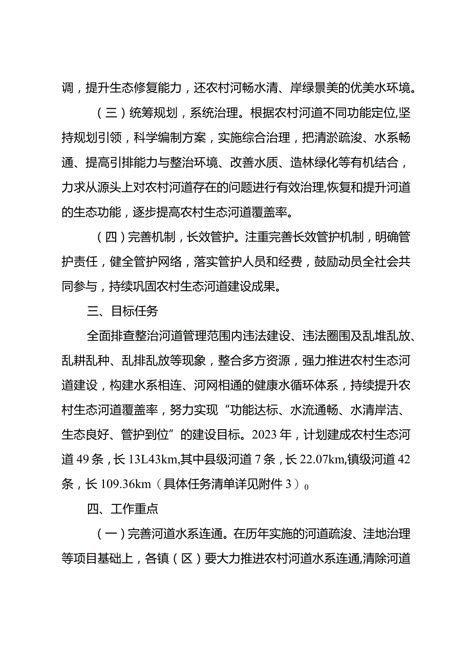 2023年农村生态河道建设工作方案.docx_第2页