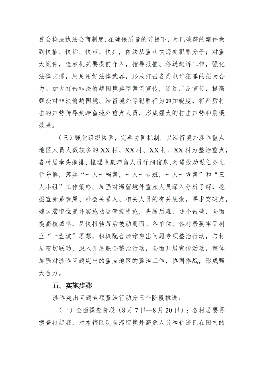 XX镇涉诈突出问题专项整治行动方案.docx_第3页