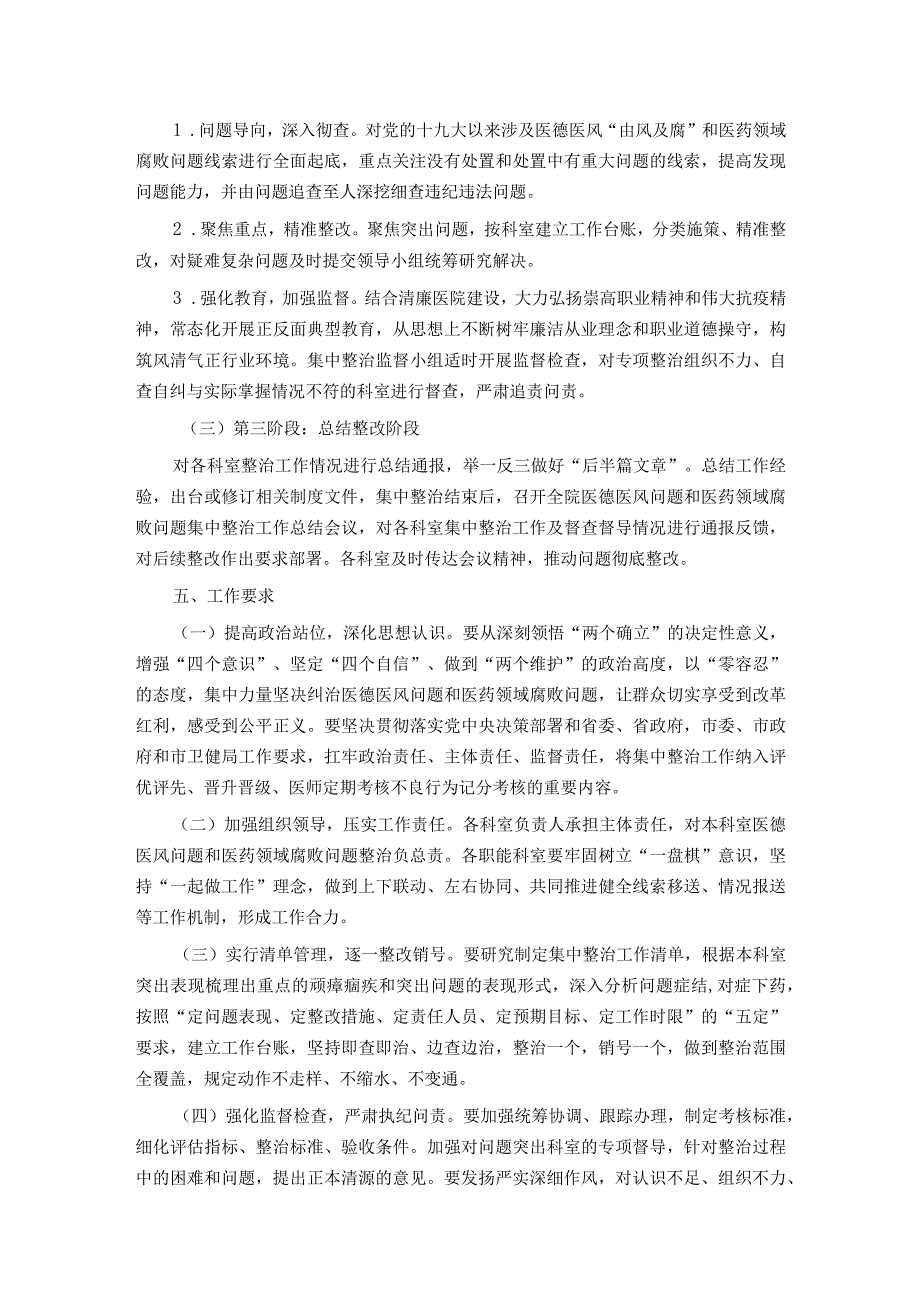 市医德医风问题和医药领域腐败问题集中整治工作实施方案.docx_第3页