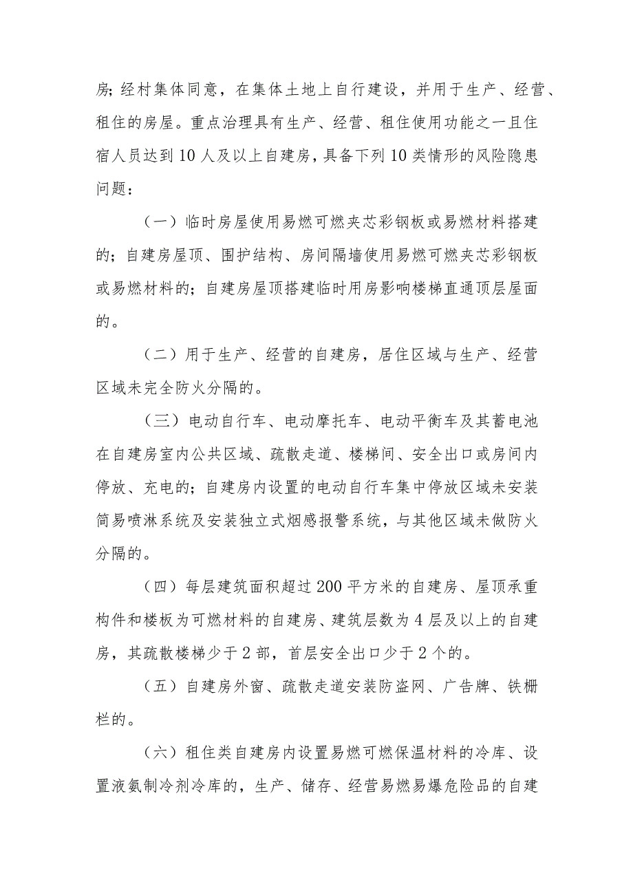 XX区生产经营租住村（居）民自建房重大火灾风险暨防范“小火亡人”综合治理工作方案.docx_第2页