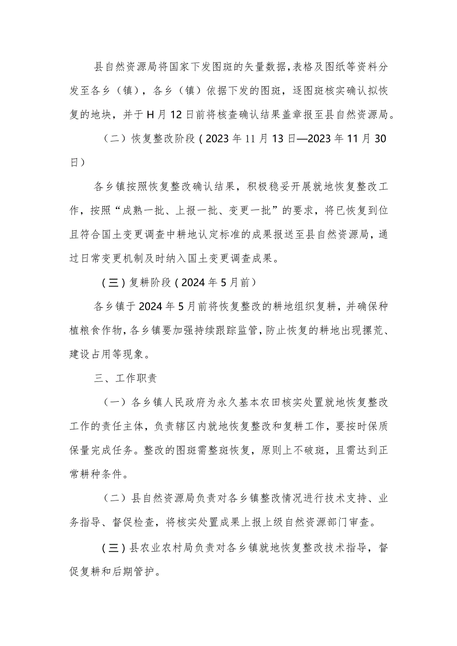 XX县永久基本农田核实处置就地恢复整改工作方案.docx_第2页