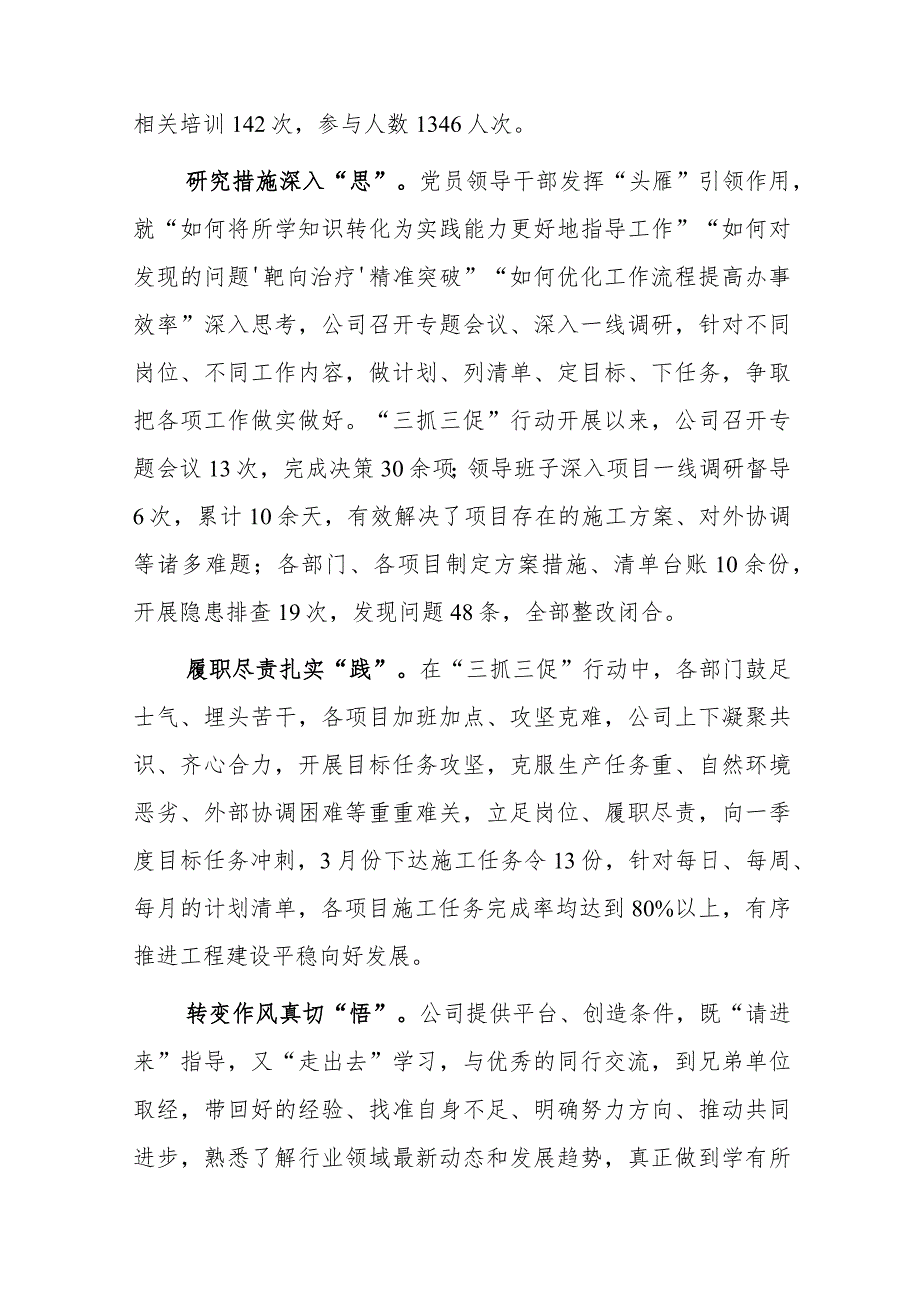 公司“三抓三促”行动总结.docx_第2页