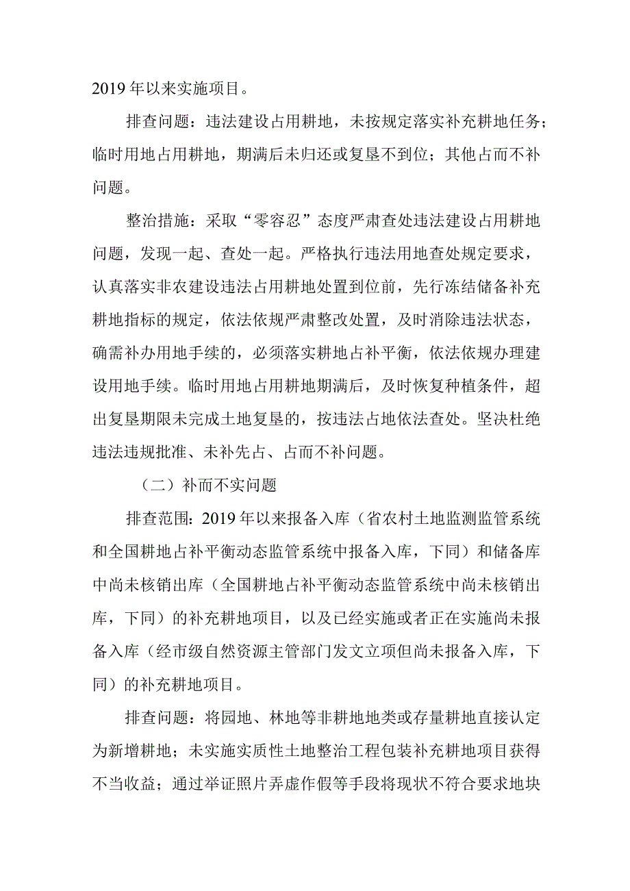 2024年耕地占补平衡专项整治工作方案.docx_第2页