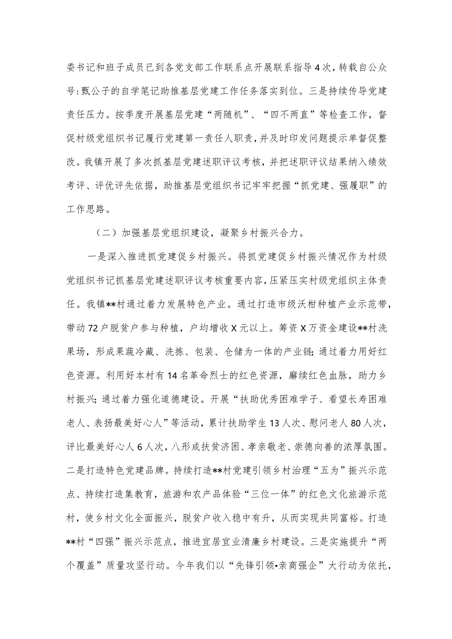 支部书记2023年度抓基层党建工作述职报告10篇供参考.docx_第3页