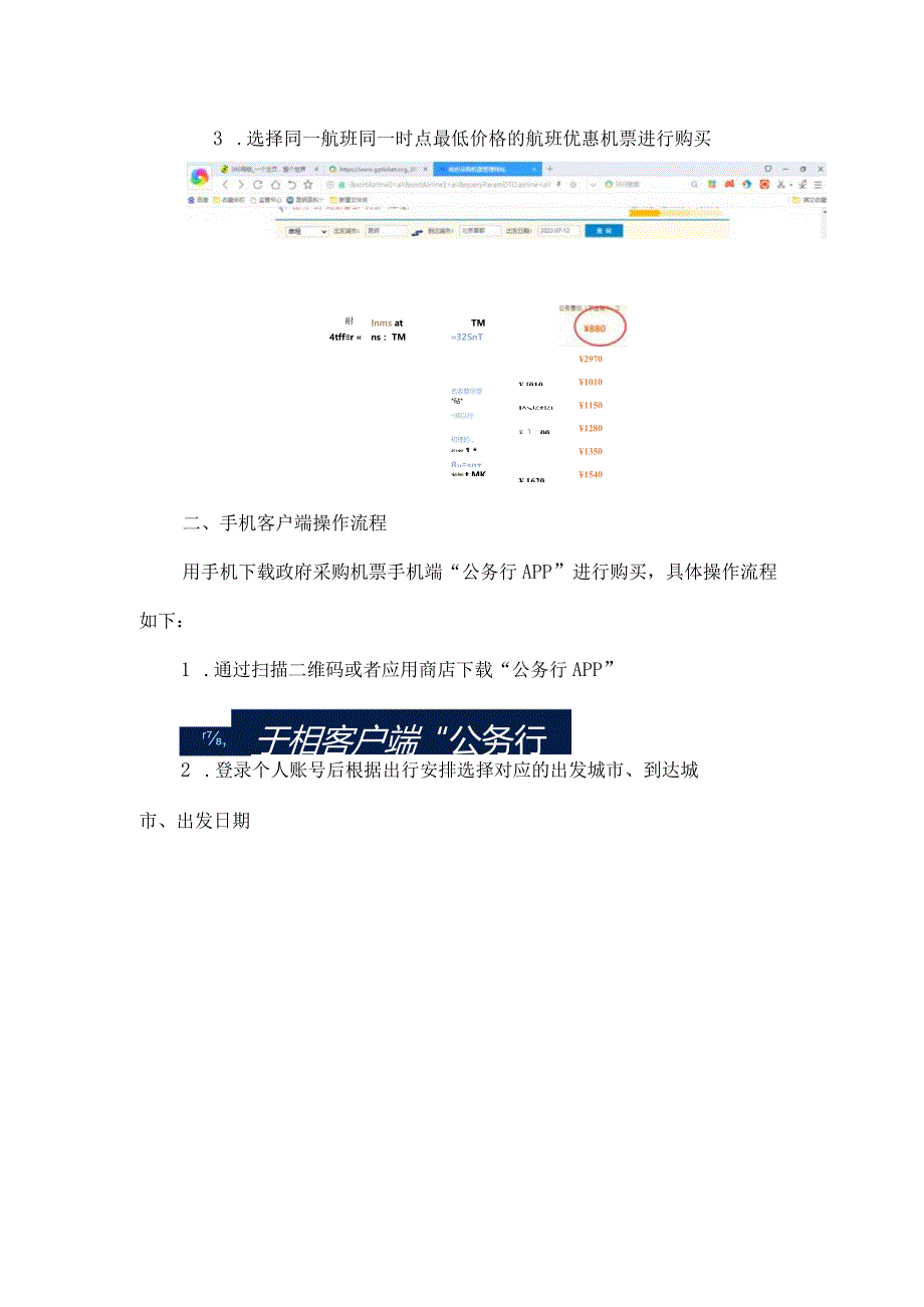 通过政府采购机票管理网站购买最低价机票操作流程.docx_第2页