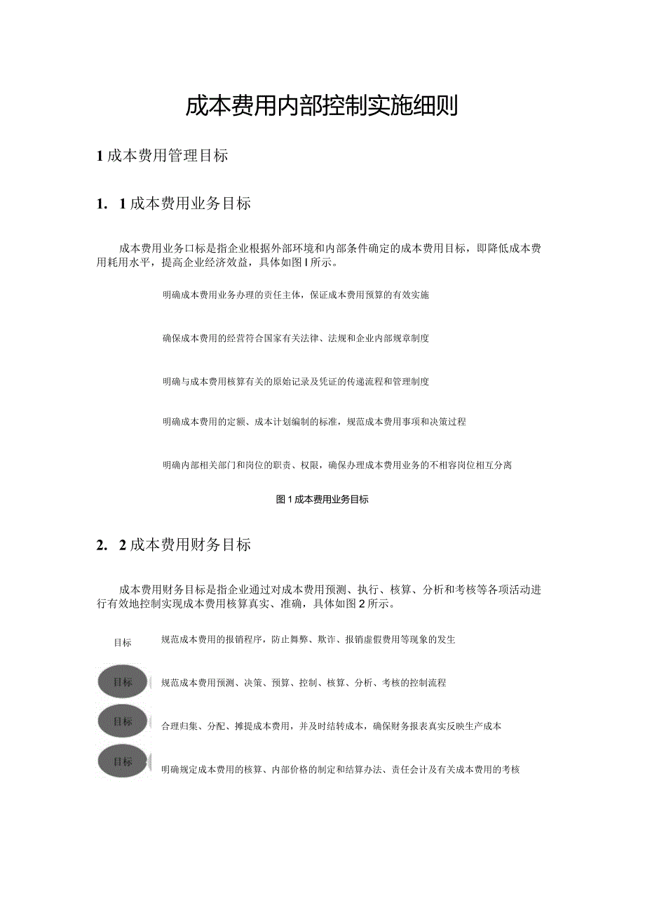 成本费用内部控制实施细则(范本).docx_第1页