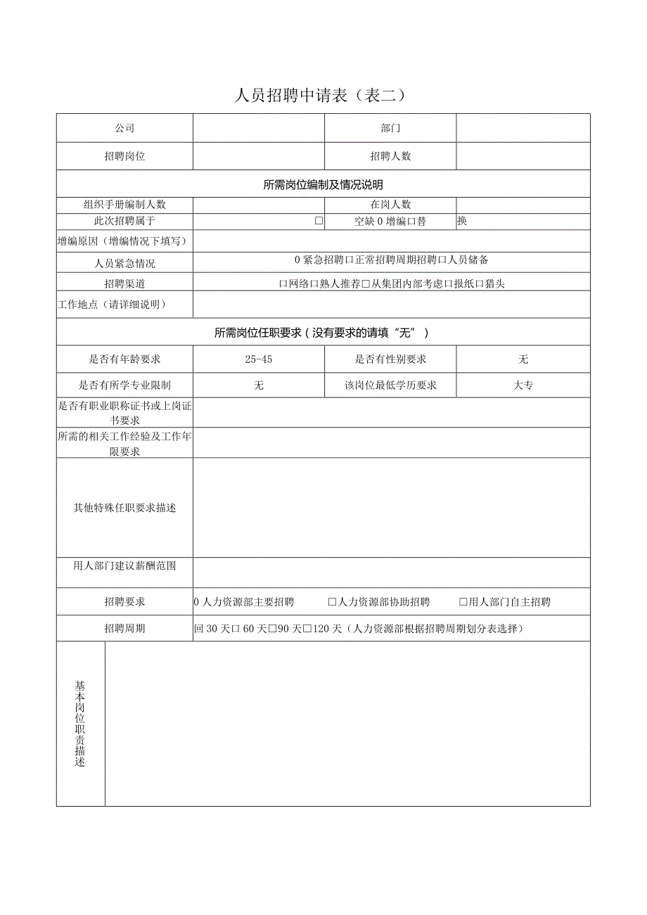 人员招聘申请表填写范本.docx_第2页