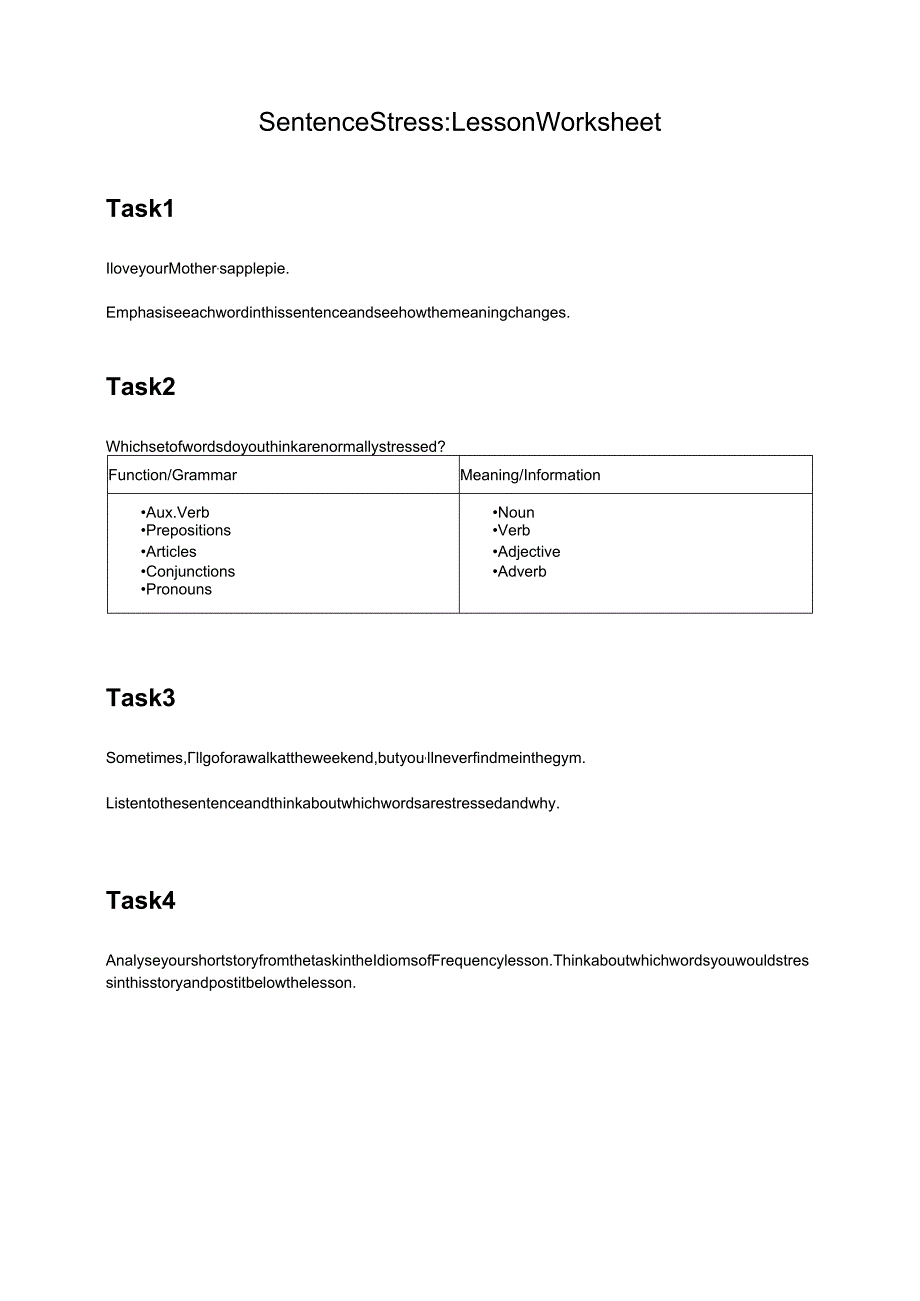 2024剑桥雅思讲义Sentence_Stress_Worksheet_-_English_Advantage.docx_第1页